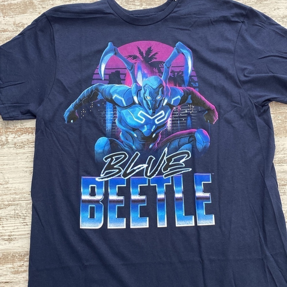 DC Comics Blue Beetle City Jump Graphic Tee Navy Medium / XL